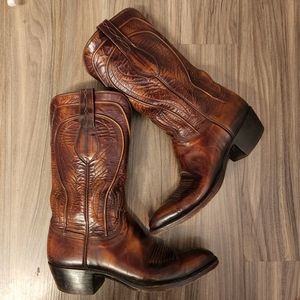 Lucchese Seville goat skin western boots size 9c #2083